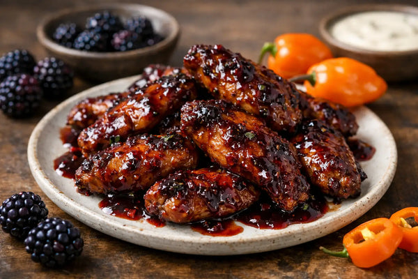 Blackberry Habanero Wing Sauce That Pops