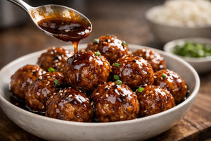 Quick Glaze for Meatballs That Sticks and Shines