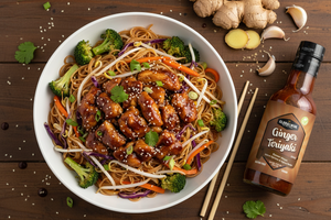 Ginger Teriyaki Chicken Stir Fry Bowl - Better Proportions