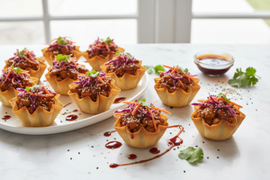 Ginger Teriyaki Wonton Cups - Bright